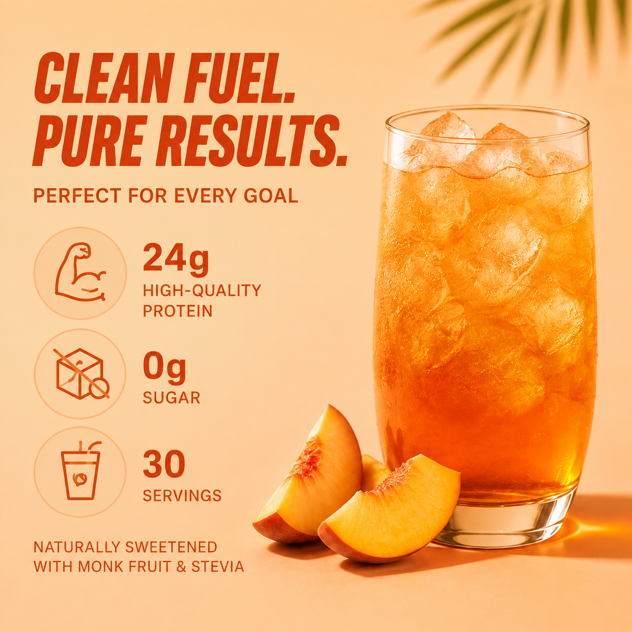 COUNTRY PEACH CLEAR PROTEIN - 30 SERVINGS