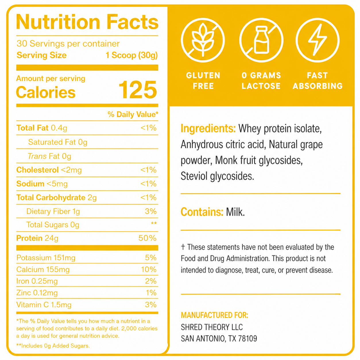 LEMON SQZ CLEAR PROTEIN - 30 SERVINGS