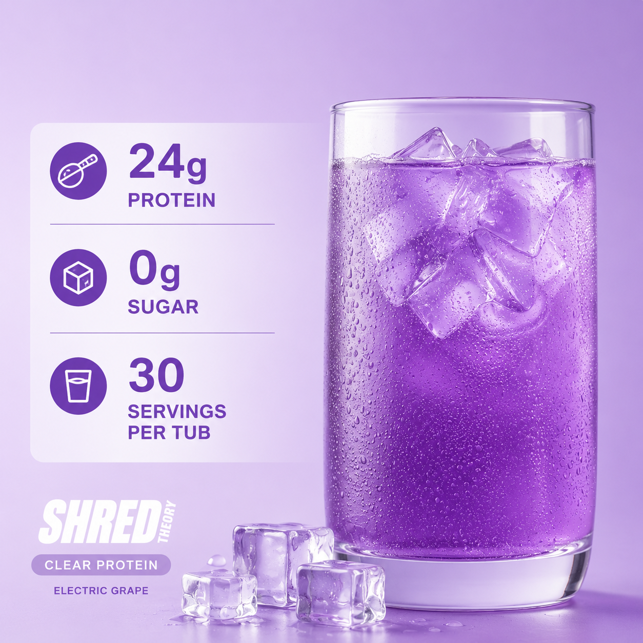 ELECTRIC GRAPE CLEAR PROTEIN - 30 SERVINGS
